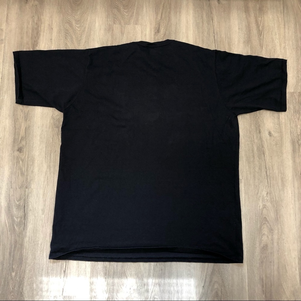 Champion Size 3 XL Vintage 90s T Shirt Short Sleeve Navy Logo Ringer Tee - Picture 4 of 4